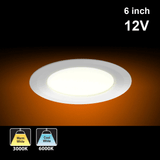 6 inch Dimmable Recessed Low Voltage Downlights/ Ceiling Lights 12V 14W CCT(3K, 6K)