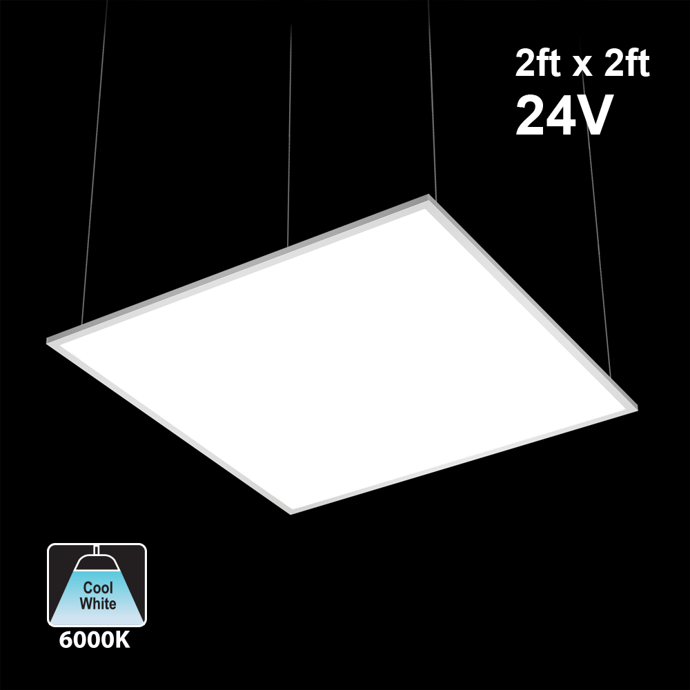 2ft x 2ft 24V Dimmable LED Panel Light 32W 6000K(Cool White), gekpower