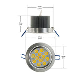 ELS-CS0012W-049 LED Ceiling Light, 12W 3200-3500(Satin Warm White) - GekPower
