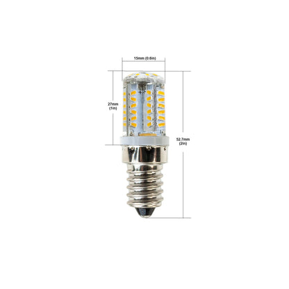 E14 Base LED Bulb, 12V 2W 3000K(Warm White) - GekPower