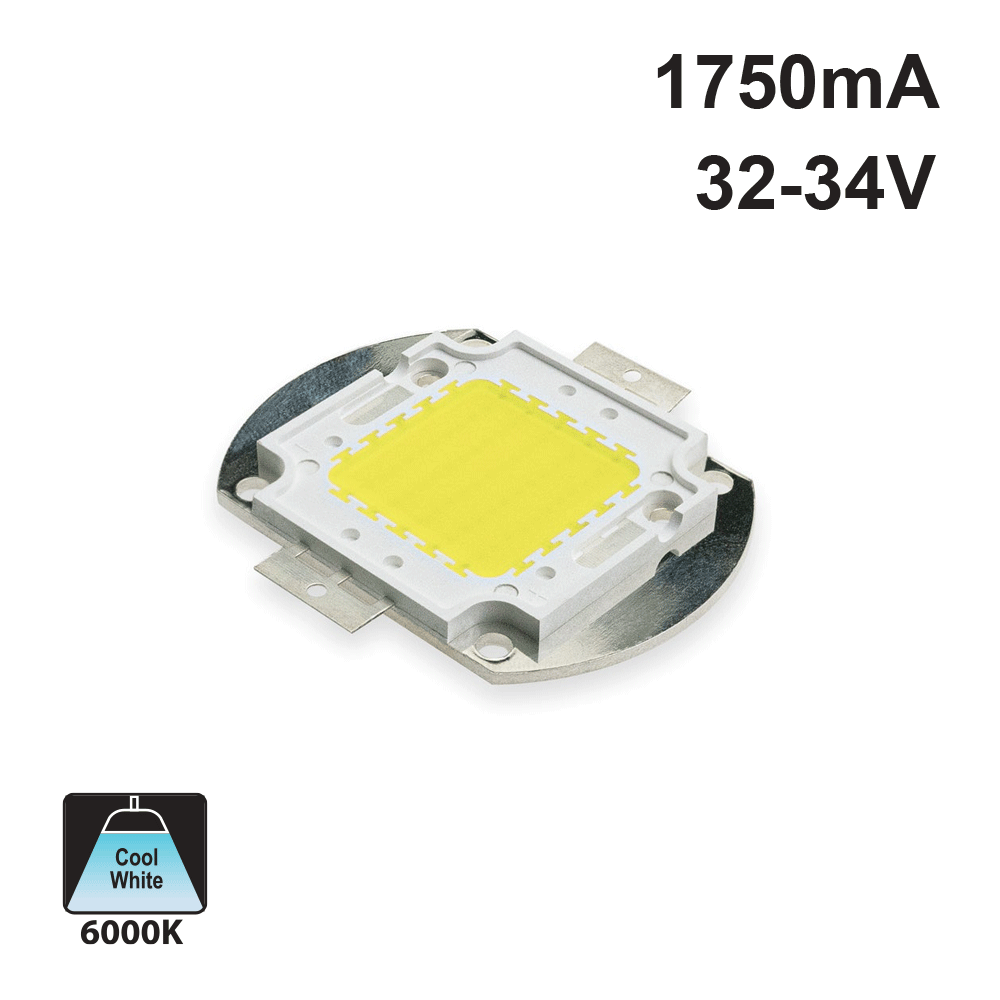 50W High Power LED Chip 6000K (Cool White), gekpower