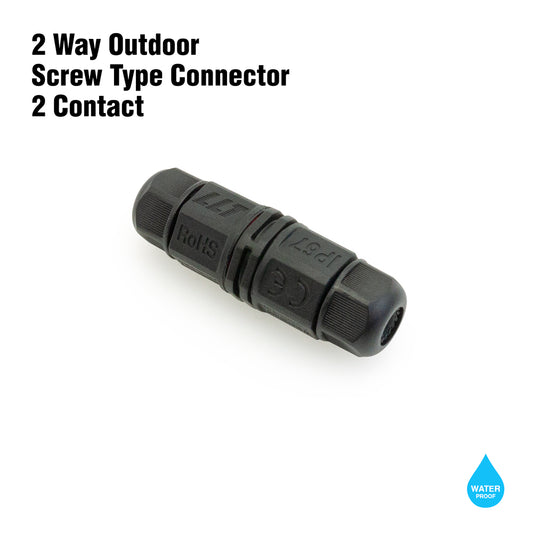 2W-2C-SC Outdoor Waterproof 2 Way Screw Type Connection Two Contact, gekpower