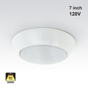 7 inch Dimmable Recessed LED Downlight / Ceiling Light 120V 10W 3000K(Warm White), gekpower