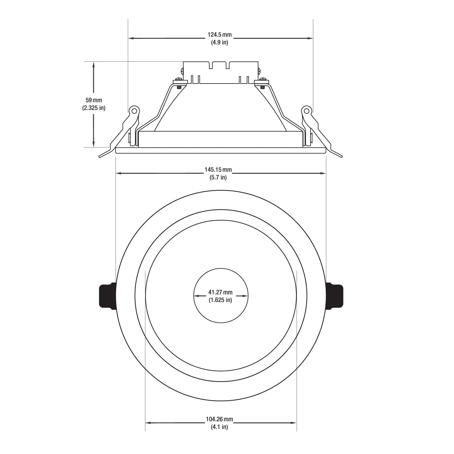VBD-MTR-17C Low Voltage IC Rated Downlight LED Light Fixture, 5 inch Round Chrome mr16 fixture, gekpower