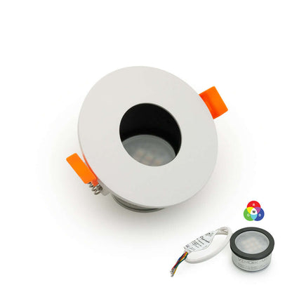 2.5 inch Round White Low Voltage IC Rated Downlight MR16 LED Light Fixture, VBD-MTR-5W