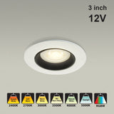 VBD-MTR-67T Low Voltage IC Rated Downlight LED Light Fixture, 3 inch Round White mr16 fixture, gekpower