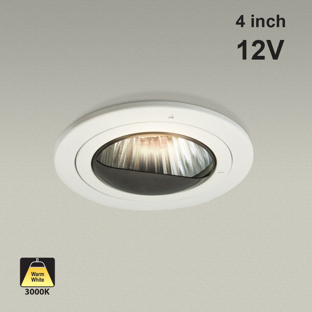 T-51 MR16 Light Fixture (White), 4 inch Round White mr16 fixture, gekpower