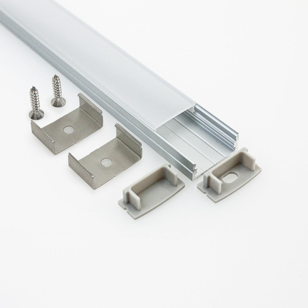 Linear Aluminum LED Channel for LED Strips 2Meters(6.5ft) VBD-CH-S6-2