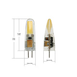 G4 Bulb Bi-Pin COB LED, 12V 2W 6000K(Cool White) - GekPower