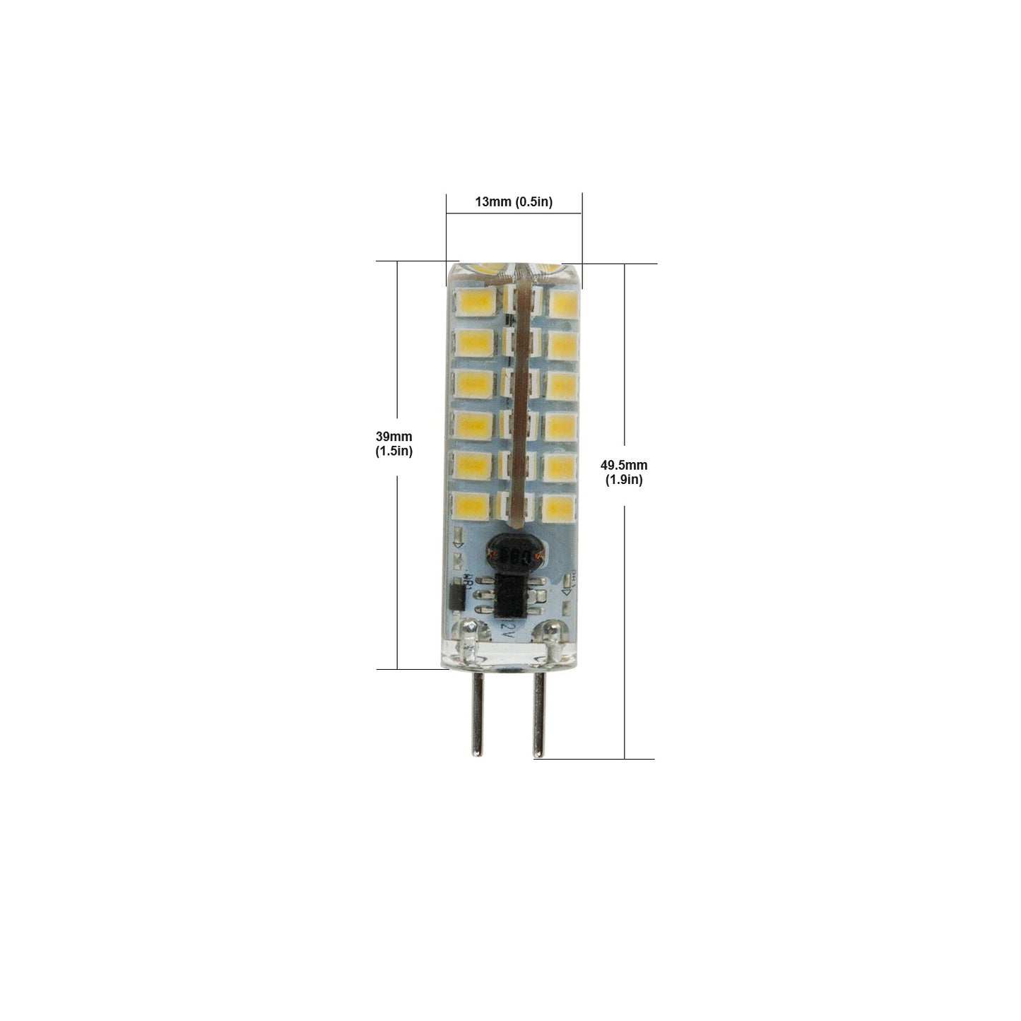 G4 Light Bulb Bi-Pin, 12V 2.5W 6000K(Cool White) - GekPower