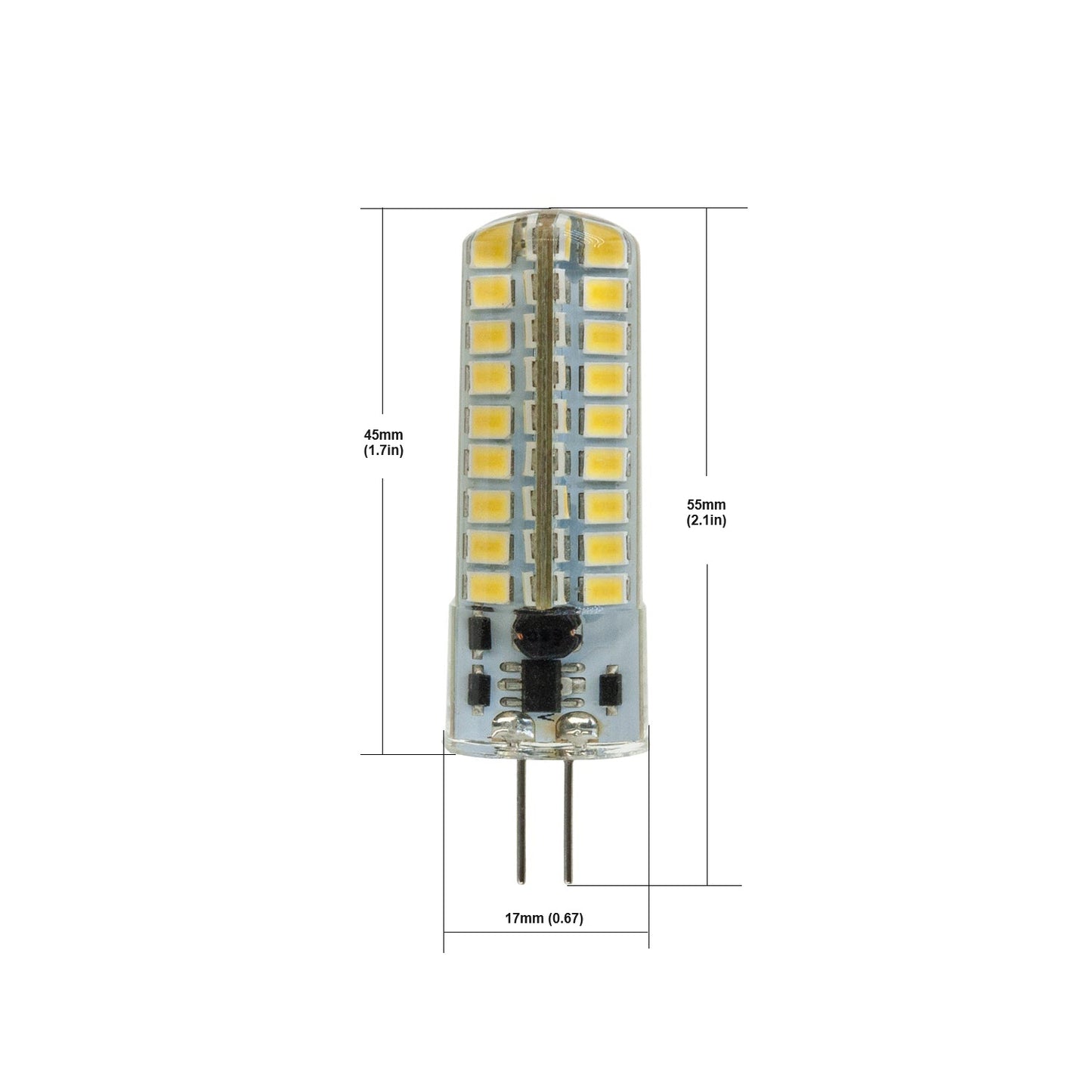 G4 Light Bulb Bi-Pin, 12V 3.5W 6000K(Cool White) - GekPower