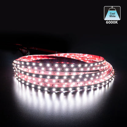 10M(32.8ft) Indoor LED Strip 3528, 12V 1.5(w/ft) 126-144(Lm/ft) 60(LEDs/m) CCT(2.7K, 6K) - GekPower