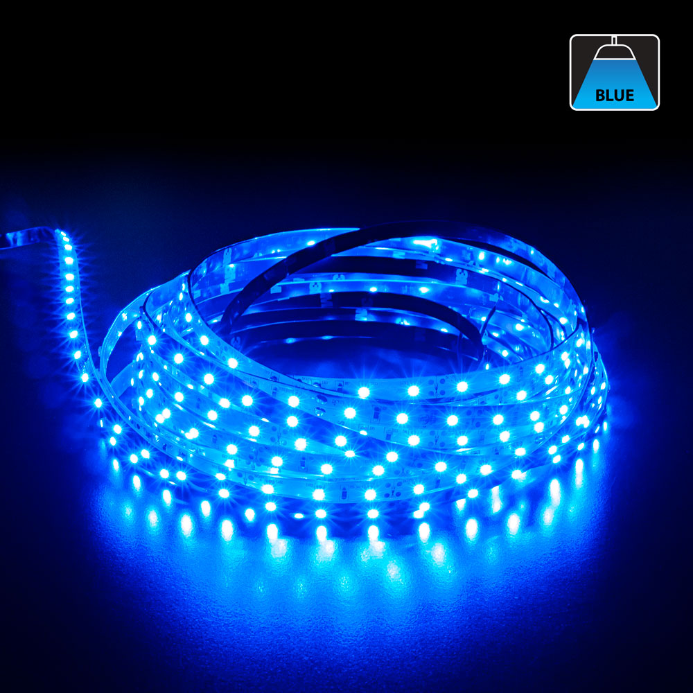 10M(32.8ft) Indoor LED Strip 3528, 12V 1.5(w/ft) 60(LEDs/m) CCT(Red, Yellow, Blue) - GekPower