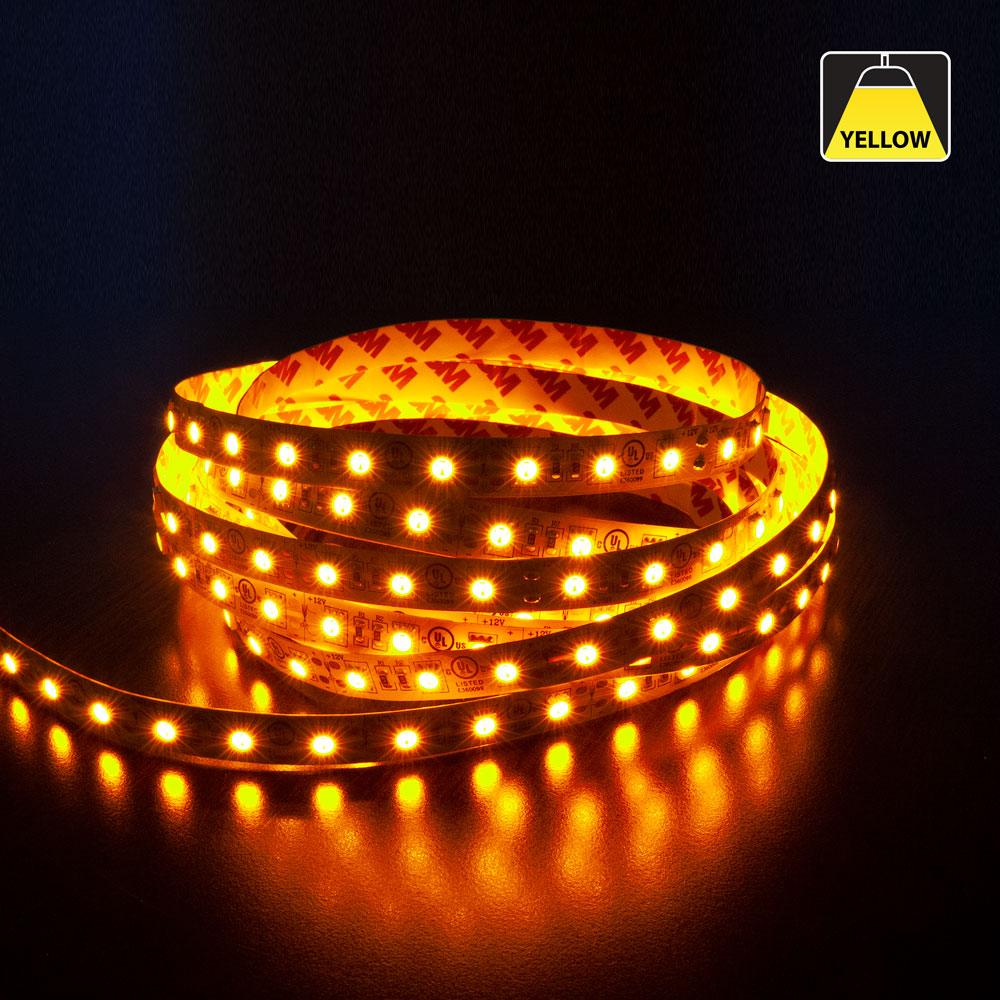 5M(16.4ft) Indoor LED Strip 5050, 12V 4.5(w/ft) 60(LEDs/m) CCT(Yellow, Red, Blue, Green) - GekPower