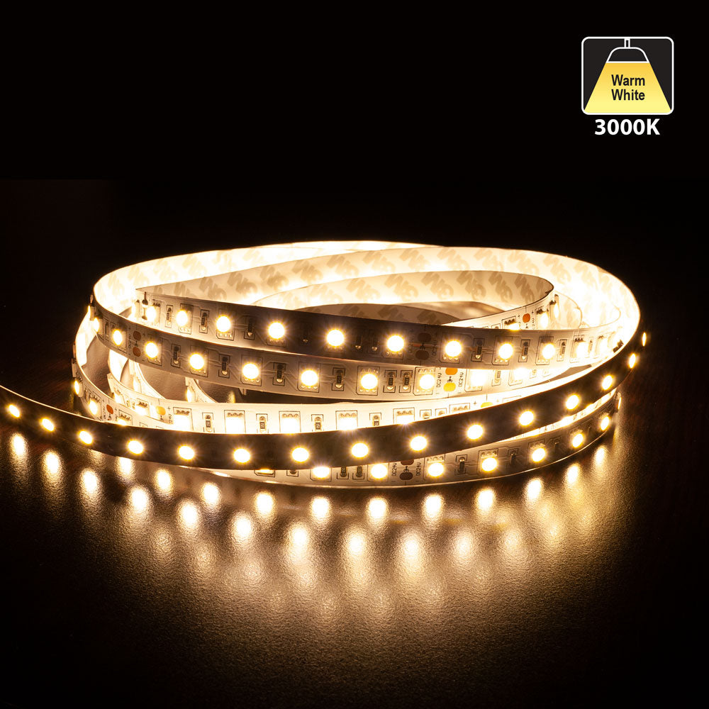 5M(16.4ft) Indoor LED Strip 5050, 24V 4.5(w/ft) 360-396(Lm/ft) 60(LEDs/m) CCT(3K, 4K, 6K) - GekPower