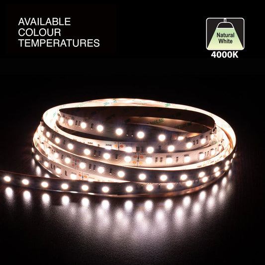 5M(16.4ft) Indoor LED Strip Light 5050, 24V 4.5(w/ft) 360-396(Lm/ft) 60(LEDs/m) CCT (4K), gekpower