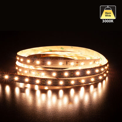 5M(16.4ft) Indoor LED Strip 2835, 12V 2(w/ft) 220-250(Lm/ft) 60(LEDs/m) CCT(3K, 6K) - GekPower