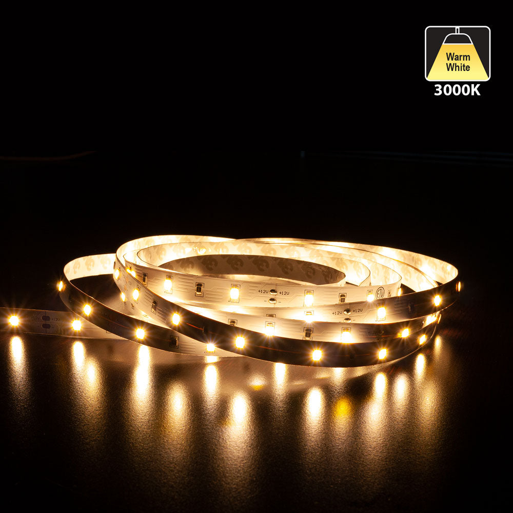 5M(16.4ft) Indoor LED Strip 5630, 12V 4.5(w/ft) 370-390(Lm/ft) 30(LEDs/m) CCT(3K, 6K) - GekPower