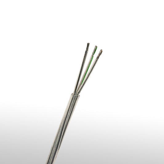3 Conductor Transparent Cable AWG18 - 1ft (30.5cm)