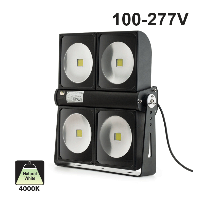 LED Outdoor Flood Light, 300W 120-277V 4000K(Natural White) - GekPower