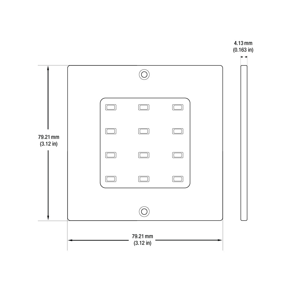 5W LED Square Ultrathin Cabinet Puck Light Surface Mounted 3000K(Warm White)