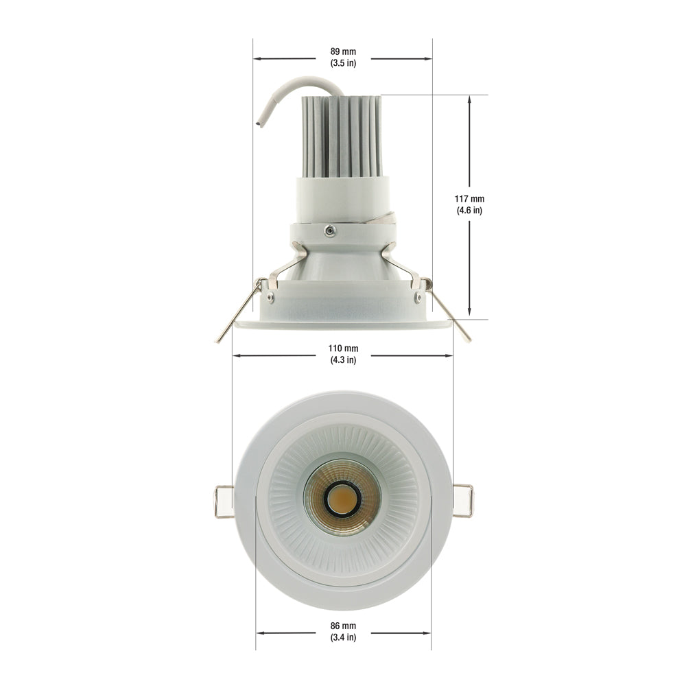 3.5 inch Round Downlight / Ceiling Light 12V 8.2W 4000K(Natural White)