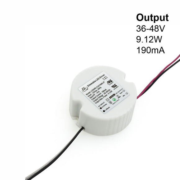 ES LD009D-CA01948-27 Constant Current LED Driver, 190mA 36-48V 9W max, gekpower