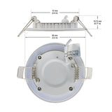 3 inch Round Dimmable Recessed LED Downlight / Ceiling Light LP-ULTD-09003, 120V 3W 5000K(Daylight), gekpower
