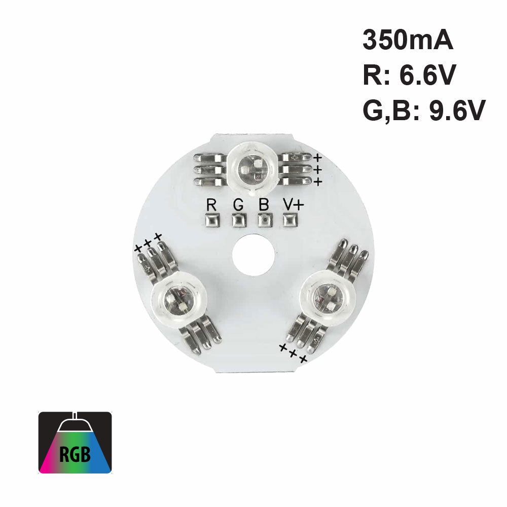 3W Constant Current On-Board RGB (35mm Diameter)