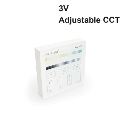 Mi-Light B2 4-Zone Adjustable Color Temperature Panel Remote Controller, works with FUT035 - GekPower