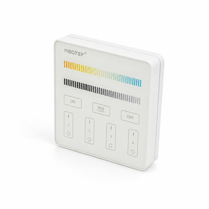 Smart Touch Panel Remote LED Controller 4-Zone Mi-Light B2 Adjustable Color Temperature, works with FUT035