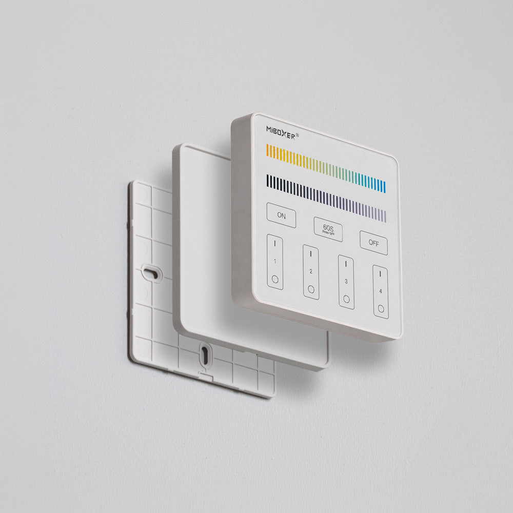Smart Touch Panel Remote LED Controller 4-Zone Mi-Light B2 Adjustable Color Temperature, works with FUT035