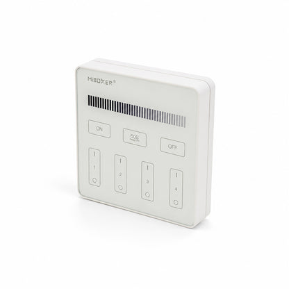 Smart Touch Panel Remote LED Controller 4-Zone Mi-Light B1 Single Color Brightness Dimming, works with FUT036