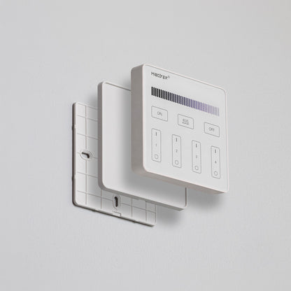 Smart Touch Panel Remote LED Controller 4-Zone Mi-Light B1 Single Color Brightness Dimming, works with FUT036
