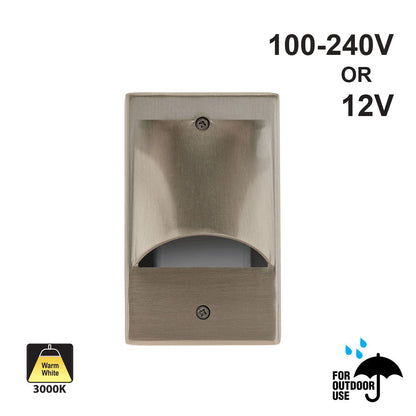 Single Gang LED Step Light/ Pathway Light 100-240V 2W 3K