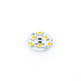 12V 6 SMD 2835 LED Flat Round PCB Dimmable Warm White (2700K), gekpower