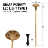 Brass Pathway LED Light Type 1 - GekPower