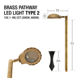 Brass Pathway LED Light Type 2 - GekPower