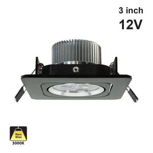 Type7, 3 inch Downlights/ Ceiling Lights, 12V 3W 3000K(Warm White)