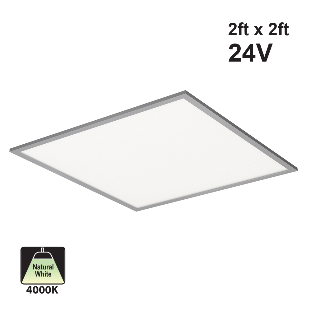 2ft x 2ft 24V Dimmable LED Panel Light 36W 4000K(Natural White), gekpower