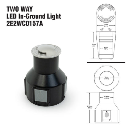 Two-Way LED Inground Light Driveway light 24V 2.6W 3K