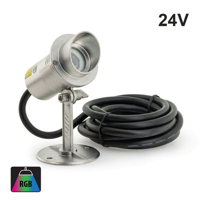 B5AF0106 Small type – underwater Spotlight, 24V 3W RGB