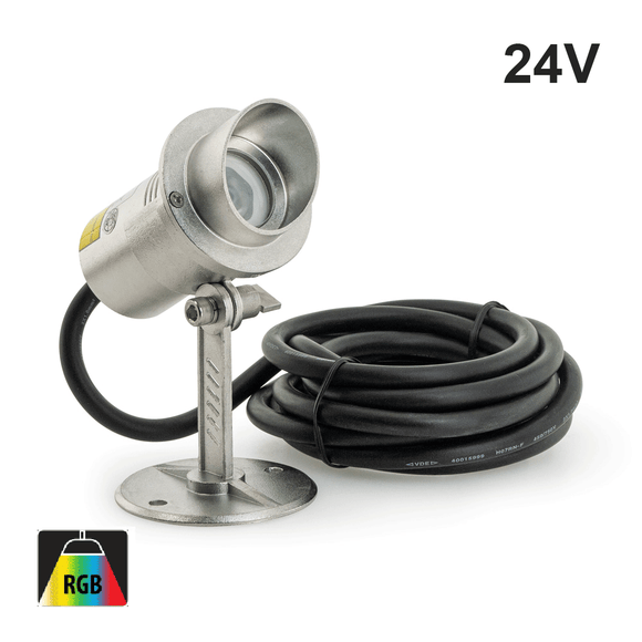 B5AF0106 Small type – underwater Spotlight, 24V 3W RGB, gekpower