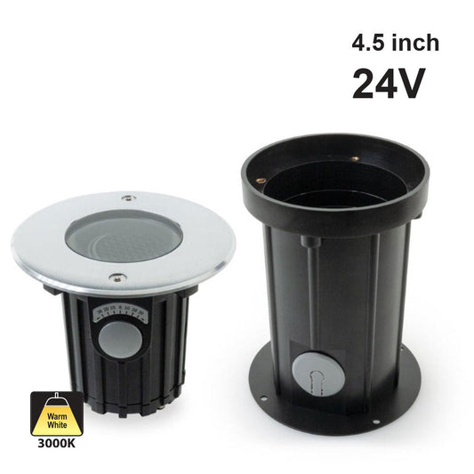 4.5 inch Round Inground light 24V 3.5W 3K
