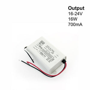 Constant Current LED Driver 700mA 16-24V 16W PCD-16-700A, gekpower