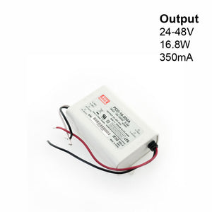 Mean Well PCD-16-350A Constant Current LED Driver, 350mA 24-48V 16W, gekpower