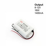 Mean Well PCD-16-1400A Constant Current LED Driver, 1400mA 8-12V 16W, gekpower