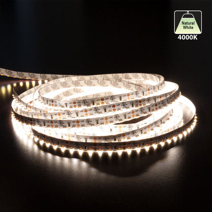 5M(16.4ft) Side LED Strip 315, 12V 3.5(w/ft) 324-396(Lm/ft) 120(LEDs/m) 4K(Natural White) - GekPower