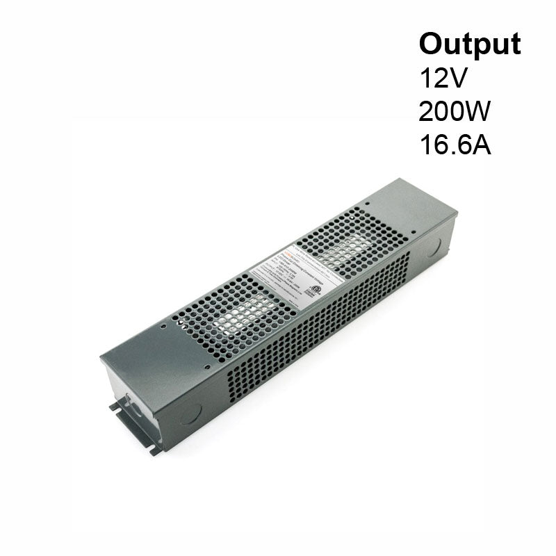 VBD-012-200DM Triac Dimmable Constant Voltage LED Driver, 12V 16.66A 200W, gekpower