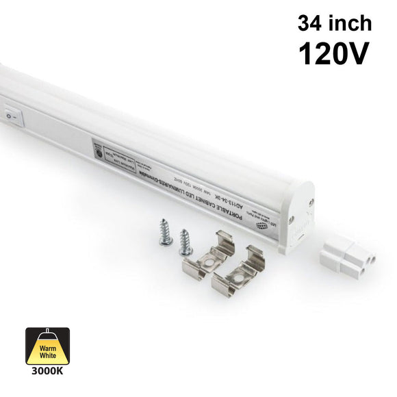 T5 Linkable Light Bar 34 inch 120V 14W 1120Lm 3000K(Warm White) - GekPower
